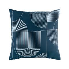 COUSSIN 50X50 ESQUISSE BLEU