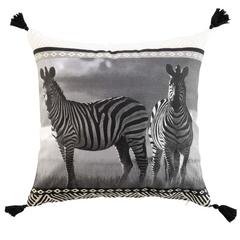 COUSSIN POMP 50X50 ZEBRIS NAT