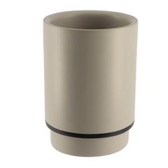 GOBELET ROND BEIGE NOIR