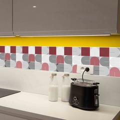 CARRELAGE ADHESIF COLURE ROUGE