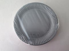 ASSIETTE EN CARTON GRIS FONCE