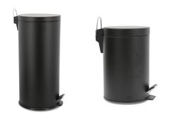 SET DE 2 POUBELLES NOIR