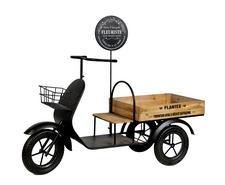 TRICYCLE PORTE PLANTES NOIR