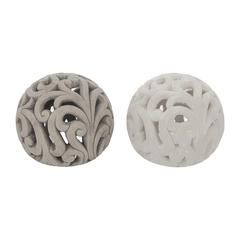 ASST/2 BOULES DECO CIMENT
