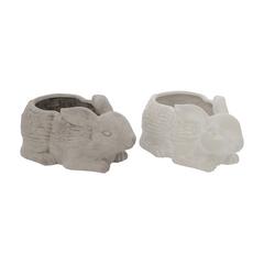 ASST/2 POTS LAPIN TERRACOTTA