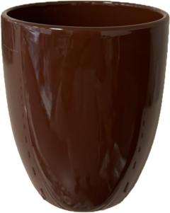 CACHE POT TERRE CUITE MARRON
