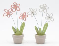 ASST DECO POT FLEURS BOIS