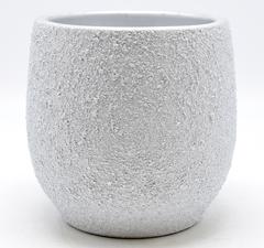 CACHE POT CERAM ARGT D17X16CM