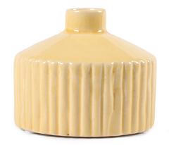 VASE CERAM JAUNE D10CM