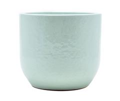 CACHE POT CERAM VERT D16X14CM