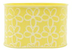 COUPE OVALE METAL JAUNE 30CM