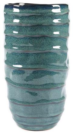 VASE CERAM VERT D15X31CM