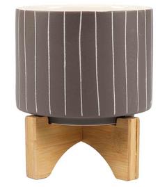 CACHE POT BRUN LIGNE D19CM