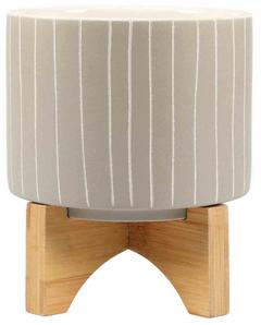 CACHE POT  BEIGE LIGNE D13CM