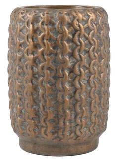 VASE CERAM BRONZE D16XH22CM