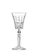 X6 VERRE A PIED CALICE CISELE