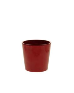 CACHE POT ROUGE EN CERAMIQUE